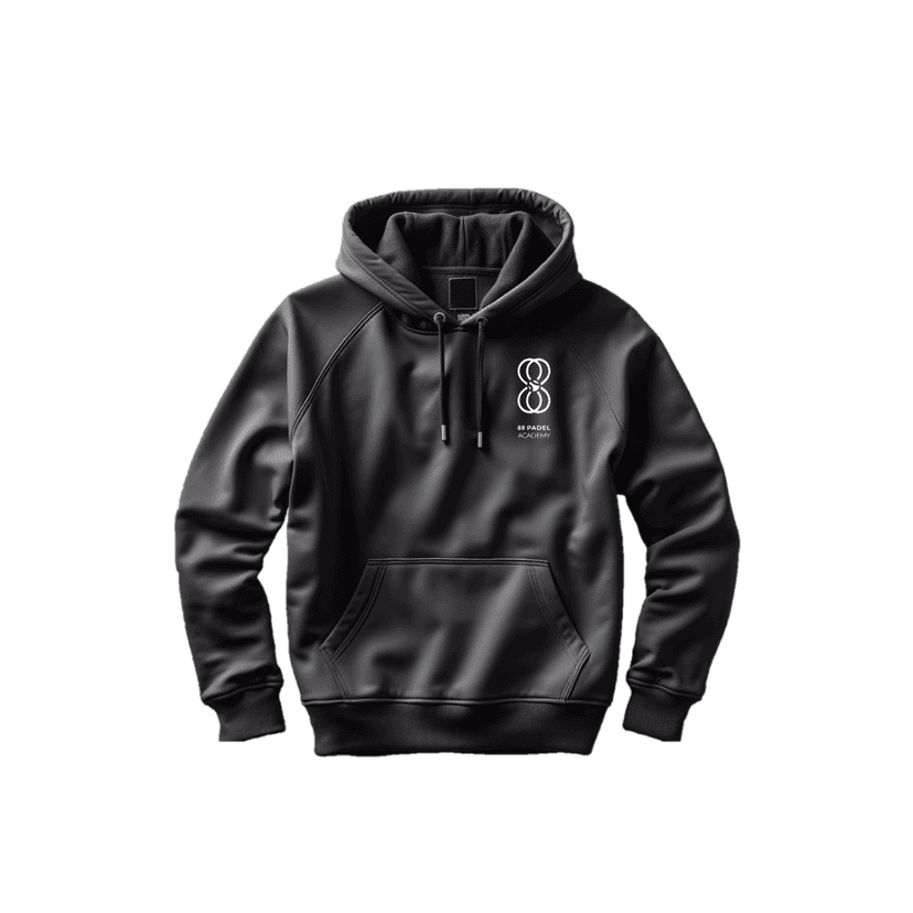 88 Padel Academy Black Hoodie