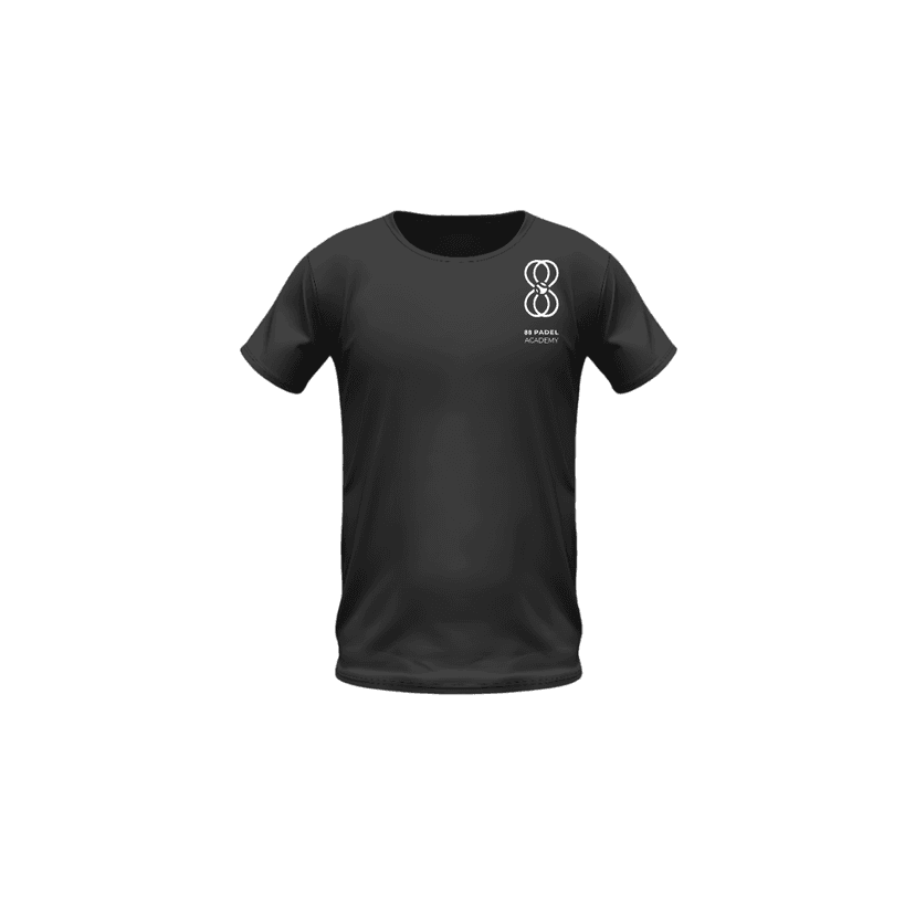 88 Padel Academy Black Shirt